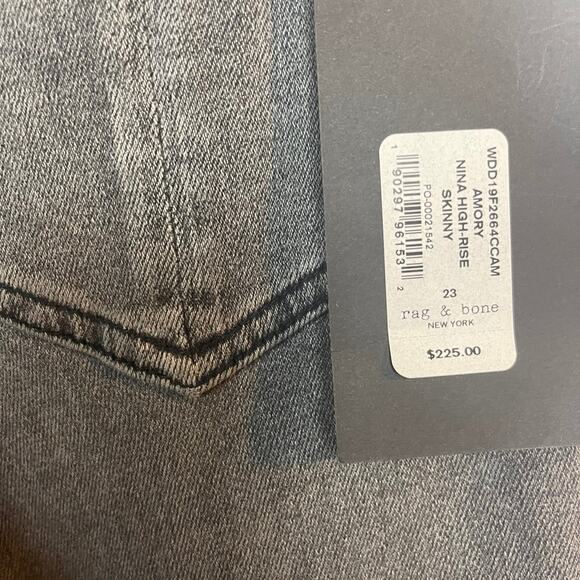 Rag & Bone Nina Hi-Rise Skinny size 23 NWT - Picture 7 of 9